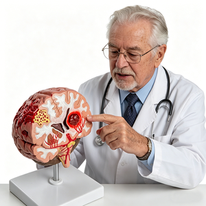 Modelo Anatómico de Cerebro de PVC HEALER, Patología de Hemorragia Cerebral y Malformación Arteriovenosa PNT - Product Image 4