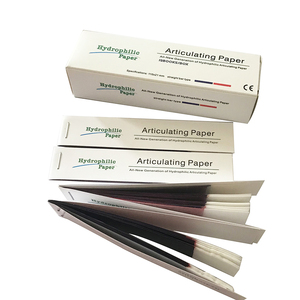 ZZSU Articulating <b>Paper</b> Blue & <b>Red</b> 110x21mm Dentist Use Occlusal Sheets - Product Image 1