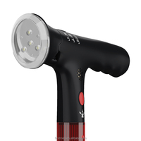 Canne de marche pliable intelligente en aluminium léger avec lumière LED, alarme de chute SOS et poignée massante pour personnes âgées