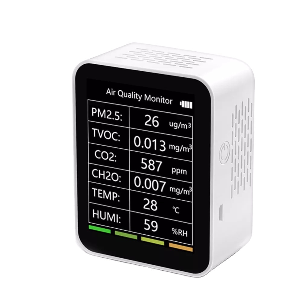 Многофункциональный монитор качества воздуха PM2.5 CO2 ,Tvoc, диапазон 0-999ug/m3, тестер качества воздуха для офиса, отеля