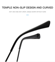Kacamata Optik Anti Blue Light Unisex Bingkai Metal Motif Kotak-kotak Tahan Lama Fotokromik Model Cat Eye Fashionable Grosir