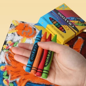 Crayones de Cera Multicolores, Juego de Juguetes Educativos de Dibujo para Niños, No Ensucian las Manos, Lavables, a Base de Agua, Suministros de Arte Unisex, Caja de Colores - Product Image 4