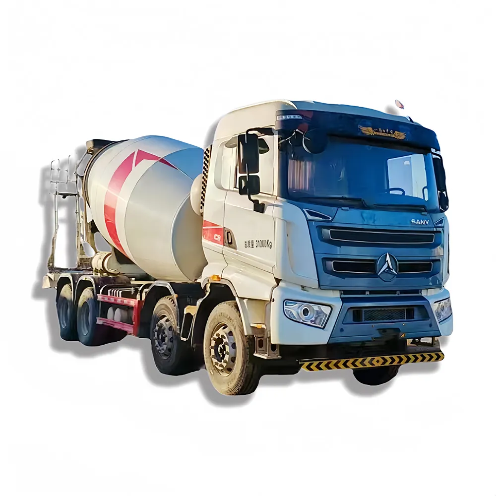 Cina menggunakan 12 m3 semen mencampur transportasi dipasang Mobile beton Transit Mixer truk tangan kedua untuk dijual