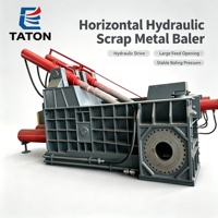 Presse à balles hydraulique horizontale sur mesure pour le recyclage des métaux ferreux, du fer, de l'acier, du cuivre et de l'aluminium, certifiée CE