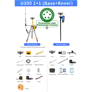 เครื่องมือสำรวจ Hi Target U300 Laser V300 GNSS I93 สถานีฐาน Traktor GPS GNSS RTK - Product Image 5