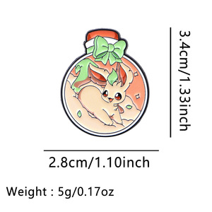 Set di 9 Spille in Metallo della Famiglia Eevee, Spille Smaltate Morbide con Personaggi Cartoon di Animali Domestici - Product Image 4
