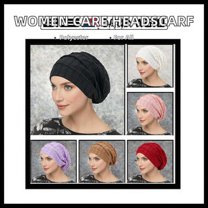 Gorro unisex de poliéster con forro interior plegable para el cuidado del cabello - Product Image 2