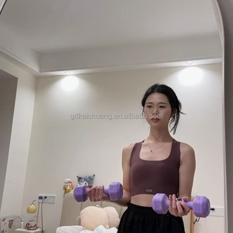 Portable Massager Hexagonal Home Workout Hex Rubber Coated Dumbbell Small Exercise Hexagon Dumbbells Set Gym Fitness Equipment
