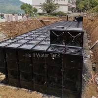 Vente flash : Réservoir de stockage d'eau souterrain GSC BDF, acier pressé, modulaire, sectionnel, conteneurs d'eau de pluie souterrains, prix des panneaux
