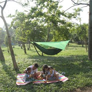 Tente de camping légère et portable 4 saisons pour 1-2 personnes avec auvent, <span class=keywords><strong>moustiquaire</strong></span> et deux chambres, montage rapide et automatique - Product Image 6