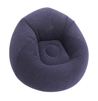Fauteuil gonflable paresseux en PVC floqué personnalisable, chaise longue d'extérieur, pouf gonflable au design moderne