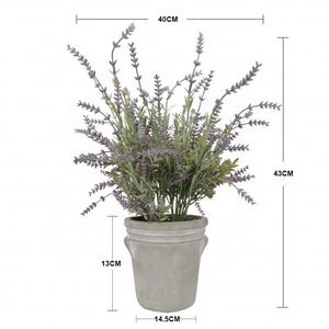 Flor Artificial de Lavanda de Plástico de Alta Calidad de 43 cm para Interiores y Exteriores, Decoración de Bodas - Product Image 2