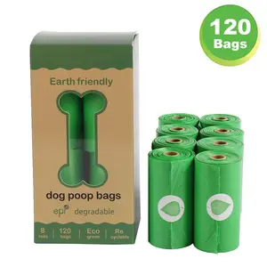 Alta Qualidade Fornecedores Venda Quente Atacado Eco Friendly Compostável Resíduos De Lixo Bag Pet Dog Poop Bag