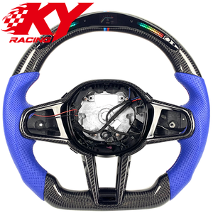 Volant de voiture sport en fibre de carbone LED personnalisé LCI amélioré pour BMW M3 G82 M4 M240i G42 G30 M550i G20 330i 540i M5 X6M - Product Image 1