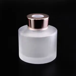 180Ml Frosted Glass Diffuser Chai Với Rose Gold Nắp