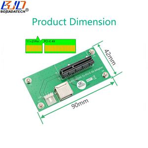 Venta al por mayor 90 grados PCI-E X4 ranura USB <span class=keywords><strong>2</strong></span>,0 conector a NGFF <span class=keywords><strong>M</strong></span>.<span class=keywords><strong>2</strong></span> clave A + E adaptador tarjeta vertical con Cable FPC en Stock - Product Image 2
