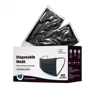 Fabrik OEM Kundenspezifische Kostenlose Probe 3-Lagige Einweg-Vlies-Gesichtsmaske Schmelzgeblasene Modische Mundmaske - Product Image 5