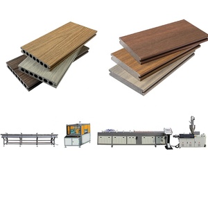 Anti-slip Waterproof Wood Grain <strong>WPC</strong> Decking Outdoor <strong>Flooring</strong> Machine Recycled Plastic <strong>WPC</strong> <strong>Profiles</strong> <strong>Extrusion</strong> <strong>Line</strong> Manufacturer - Product Image 1