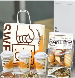 Bolsas de Papel Kraft Ecológicas Personalizadas para Café y Refrescos con Serigrafía para Panaderías, Vasos para Llevar, Té con Leche - Product Image 6