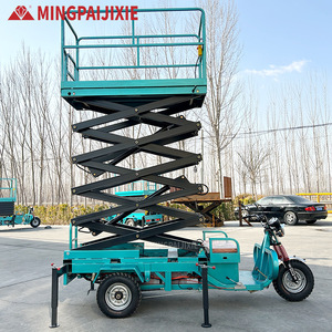 Plataforma de Trabajo Aérea Eléctrica Hidráulica de Tres Ruedas con Estructura de Patas Plegables, Capacidad para 2 Personas - Product Image 5