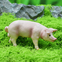 Modèle d'animaux de ferme en PVC massif de haute qualité, ensemble de cochonnettes et de truies en marche, jouet éducatif pour l'assemblage et la maternité, pour la simulation transfrontalière