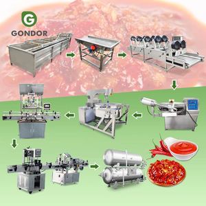 โรงงานแปรรูปพริกป่นพริกขี้หนูคุณภาพสูง สายการผลิตเครื่องทำซอสพริกขี้หนูสำหรับทำแยม - Product Image 1