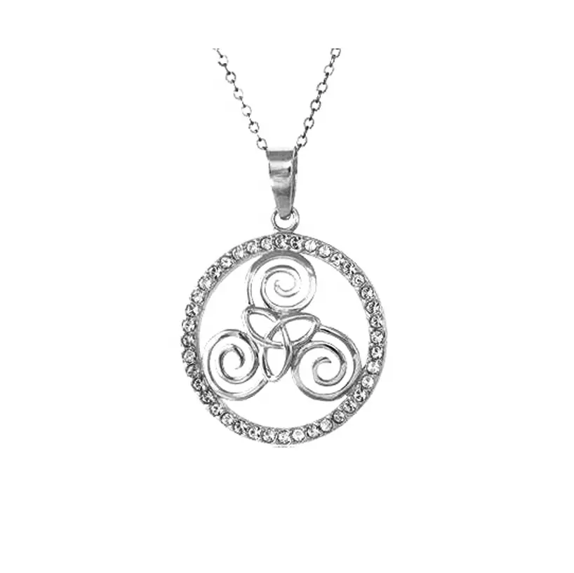 Mode Sieraden Fantasie 925 Sterling Zilveren Spiraal Celtic Sieraden Knoop Kettingen Hanger Voor Vrouwen