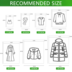 Sobres de Envío de Polietileno Coextruido LDPE, Resistentes al Agua, Duraderos, Resistentes a Desgarros, Ecológicos, de Diseño Personalizado, para Ropa - Product Image 5