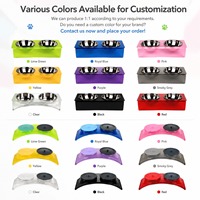 Hochwertiger Acryl-Futterständer für Haustiere mit Edelstahlschalen - Anpassbar, BPA-frei, Ergonomisches Design für Hunde, Kein Dropshipping