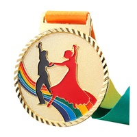 Médaille en métal pour événement sportif, compétition de natation, marathon, en alliage de zinc, argentée, bronze, peinture personnalisable, placage or