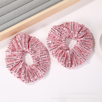 Nouveaux chouchous en satin à paillettes brillantes, élastiques et tendance, pour queue de cheval et chignon, accessoires capillaires quotidiens pour femmes