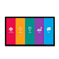 32 43 49 55 65 pouces LCD mural publicité commerciale écran tactile moniteur annonces signalisation numérique et affiche Totem
