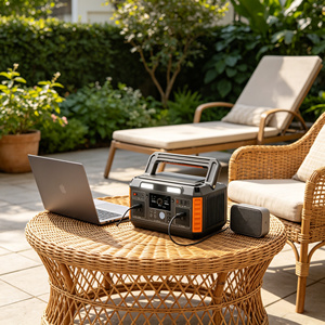 Estación de energía portátil de 600W 520Wh 110V para camping familiar, picnic, barbacoa y suministro de energía para entretenimiento en campamentos. - Product Image 1