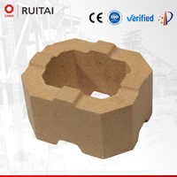 Brique réfractaire spéciale en magnésie-zircone pour mur supérieur de four à verre, brique réfractaire cylindrique industrielle