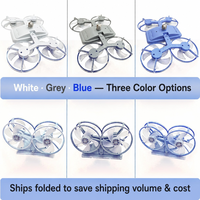 Ventilateur de plafond pliable à visser E27 avec 4 têtes de ventilateur, lampe LED, télécommande, 3 couleurs pour la maison, la chambre à coucher, l'appartement