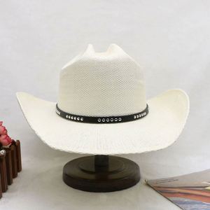 Sun Protection Sombreros Paper Beach <b>Hat</b> Wholesale Wide Brim Western Style <b>Straw</b> Cowboy <b>Hats</b> for Men Adult - Product Image 6