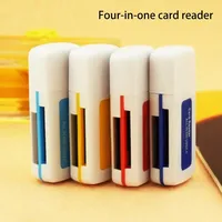 Lector de Tarjetas de Memoria Portátil de Alta Velocidad 4 en 1 con Ranura para Tarjetas TF, M2 y MS para Computadora
