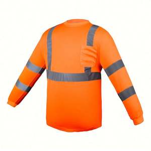 Offre Spéciale ANSI classe 3 deux tons haute visibilité citron vert T-shirt à manches courtes chemises de travail haute visibilité pour hommes - Product Image 2