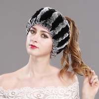 Écharpe courte élégante en fourrure de lapin Rex, chaude pour l'automne et l'hiver, avec col et bandeau tressés élastiques pour femmes, vente en gros