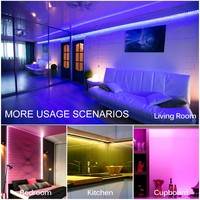 Bande LED intelligente avec application, télécommande, ruban de rétroéclairage TV, rvb 5050, 5V USB IP65, synchronisation de musique, bande lumineuse Led pour la décoration de fête à domicile