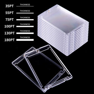 マグネット カードホルダー、野球カード用 35pt ワンタッチカードホルダー、UV保護 硬質プラスチック マグネット式カードケース - Product Image 3