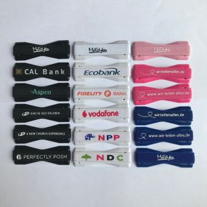 Custom Logo impugnatura a mano tracolla, Smart Phone tessuto impugnatura porta dita, manopole appiccicose per telefono cellulare - Product Image 4