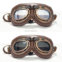 Lunettes de soleil pour chiens de taille moyenne à grande, style aviateur rétro, avec verres en polycarbonate