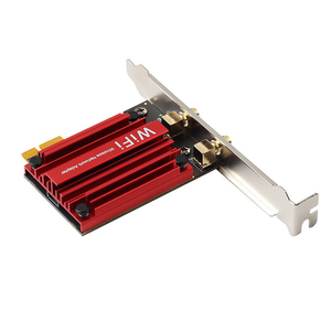 การ์ดเครือข่ายไร้สาย5374Mbps 6E PCI-E <span class=keywords><strong>AX210</strong></span> 802.11AX 2.4G/5g/6GHz 3 BAND PCI E WiFi 6 PCIe 2 in 1 WiFi อะแดปเตอร์บลูทูธ - Product Image 5