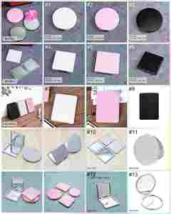 OEM Black Makeup <b>Mirror</b> Cosmetic Handheld <b>Mirrors</b> Wholesale Bulk Handheld Heart <b>Mirrors</b> Makeup Tools - Product Image 6
