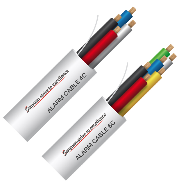 SANYUAN 4 core 18AWG security cable solid/ Stranded Unshielded copper alarm cable