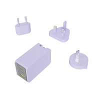 Kit Pengisi Daya Super 65W USB C Charger dengan Colokan yang Dapat Diganti US EU AU PD GaN Pengisi Daya Ponsel Pintar untuk Laptop Macbook Iphone Samsung