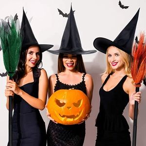 Suministros de Regalo de Halloween: Escoba de Bruja Voladora Desmontable para Disfraz de Bruja, Accesorios de Disfraz - Product Image 2