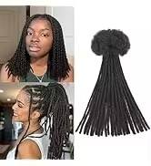 Estensioni Dreadlocks Afro Kinky 100% <span class=keywords><strong>Capelli</strong></span> Umani, Locs Stretti da 8 Pollici, Tingibili, Permanenti, per Donne e Uomini - Product Image 6