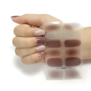 Suministro personalizado al por mayor, envolturas de <span class=keywords><strong>uñas</strong></span> con purpurina dorada metálica 3D, accesorio de plástico, pegatinas para decoración de <span class=keywords><strong>uñas</strong></span> de Gel, calcomanías, diseño colorido - Product Image 4